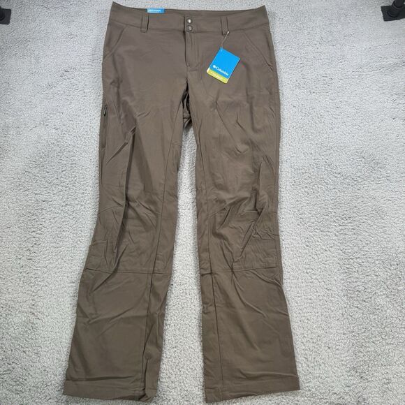 Columbia Pants Womens 12 Brown Saturday Trail Stretch Omni-Shield NWT - Picture 1 of 13